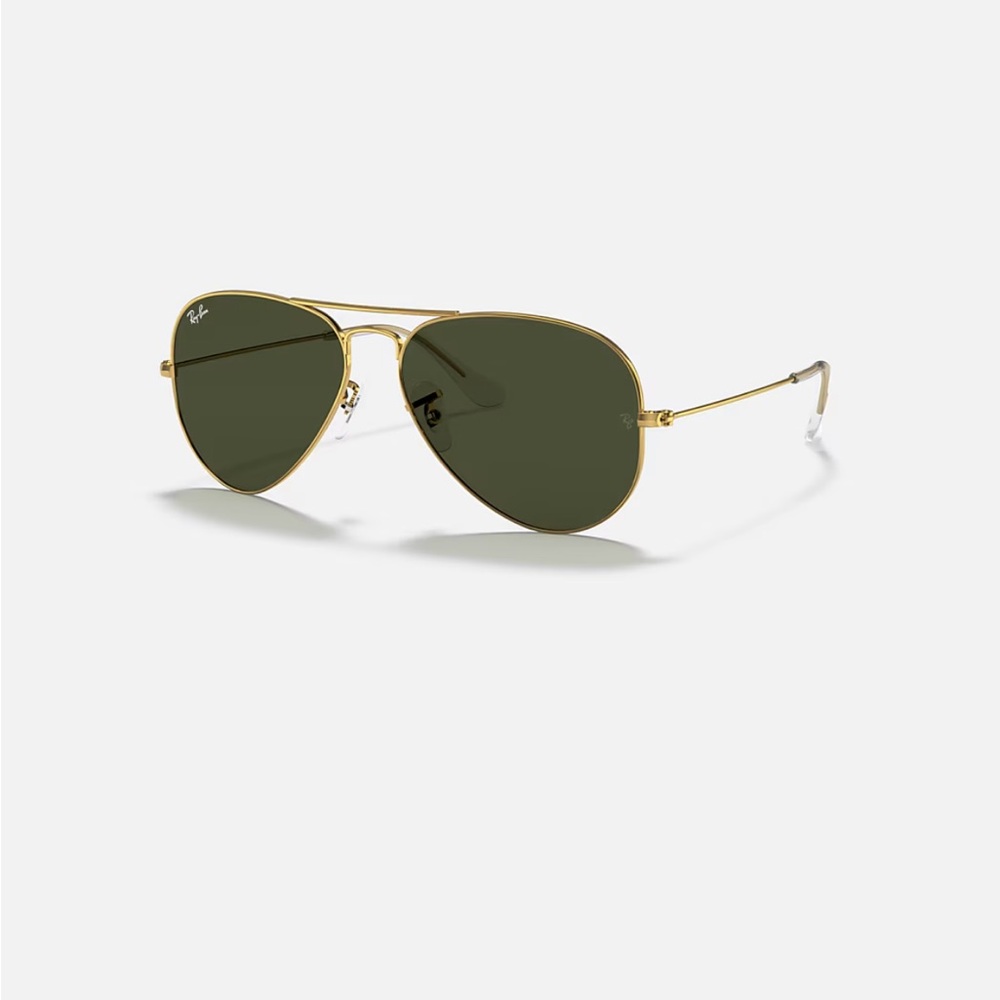 Women’s Ray-Ban Gold Green Classic Aviator Sunglasses Timeless Design